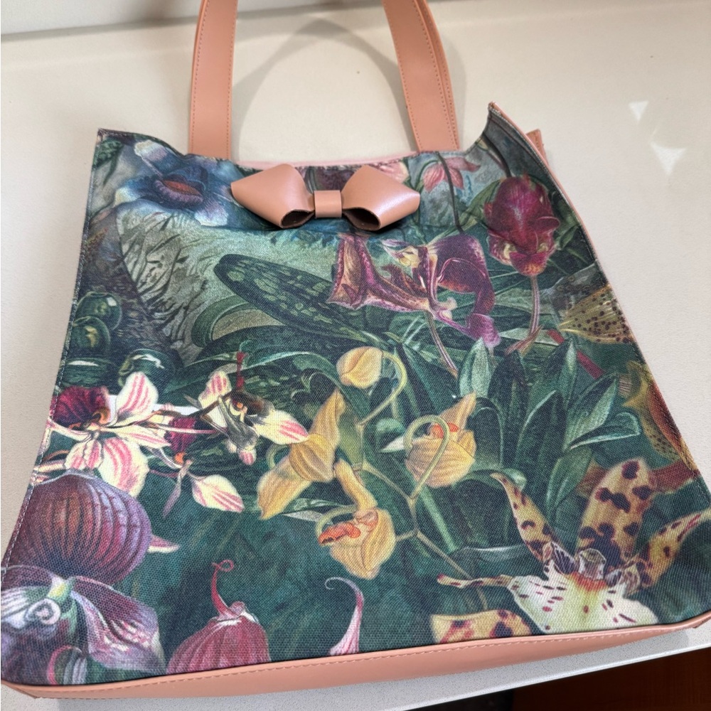 Ted Baker London Pink and Green Floral Tote